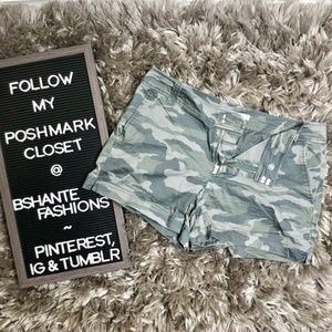 CAMO PRINT TWILL SHORTS